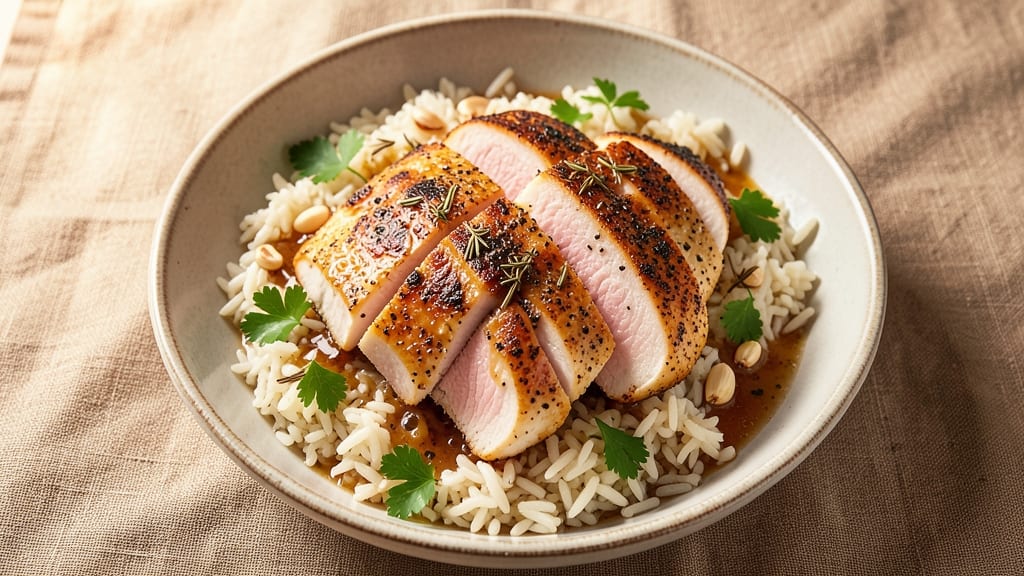 Chicken and Long Grain Wild Rice Recipe: Savory Herb-Crusted Chicken with Nutty Rice