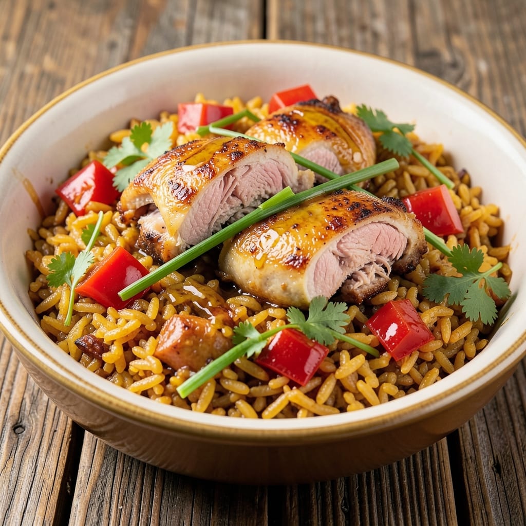 African Jollof Rice and Chicken Recipe: Smoky Tomato-Basil One-Pot Masterpiece