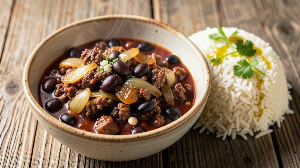 Chilli Con Carne With Rice Recipe: Deep-Smoky Beans and Spiced Meat Over Fluffy Rice