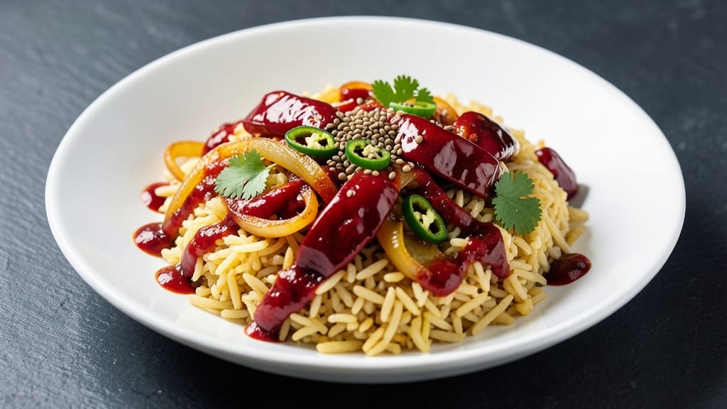 Capsicum Masala Rice Recipe: Vibrant Spice and Charred Pepper Fusion
