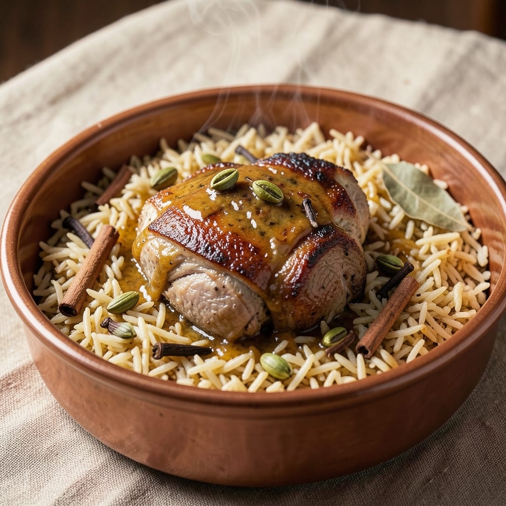 Arabic Mandi Rice Recipe: Toasted Spice and Saffron-Infused One-Pot Wonder