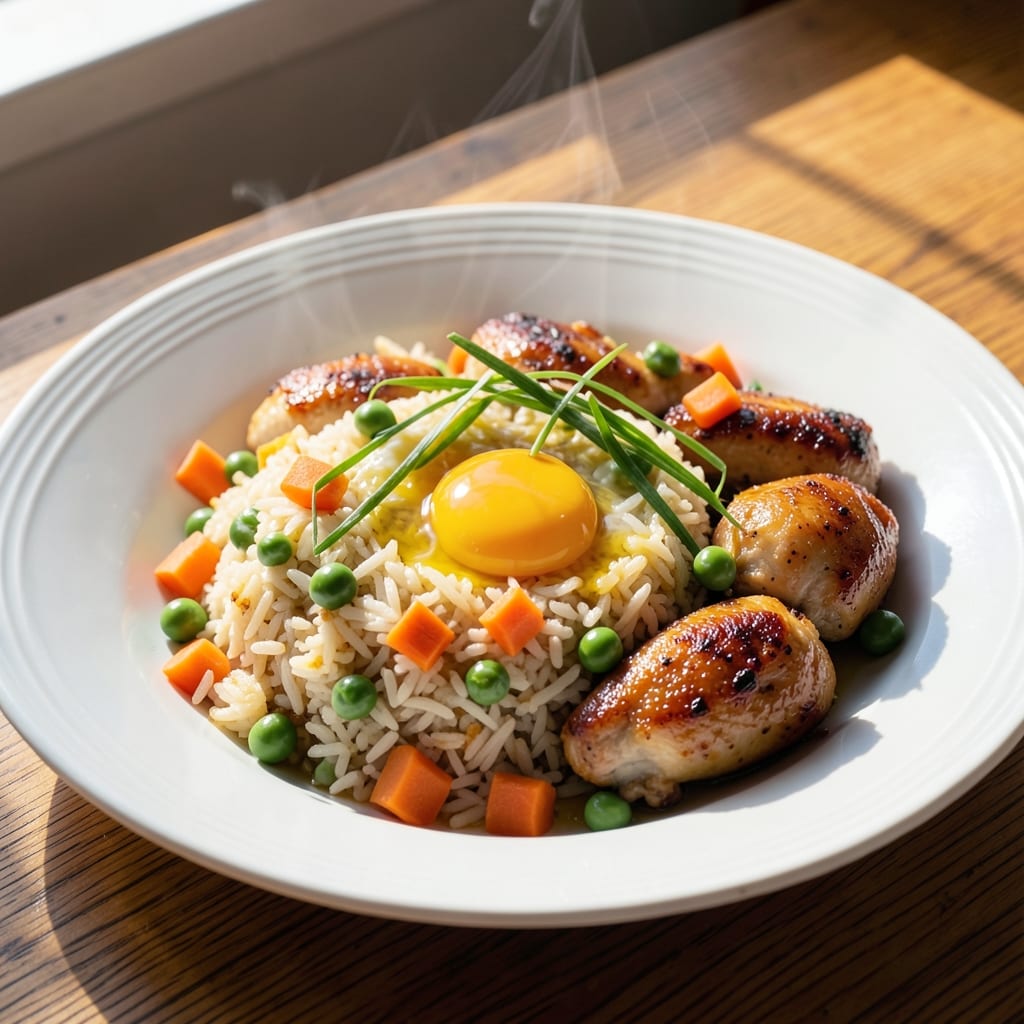 1 Cup Fried Rice Recipe: Eggy Richness and Toasted Rice Crunch