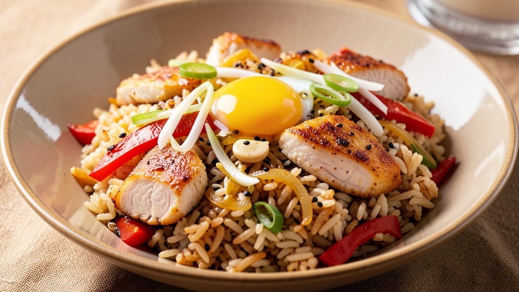 Chicken Fried Rice Recipe Video: Golden Wok Crunch With Scrambled Egg Ribbons