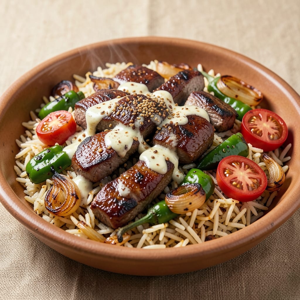 Arabic Kabsa Rice Recipe: Spiced Lamb and Toasted Barberry Crunch