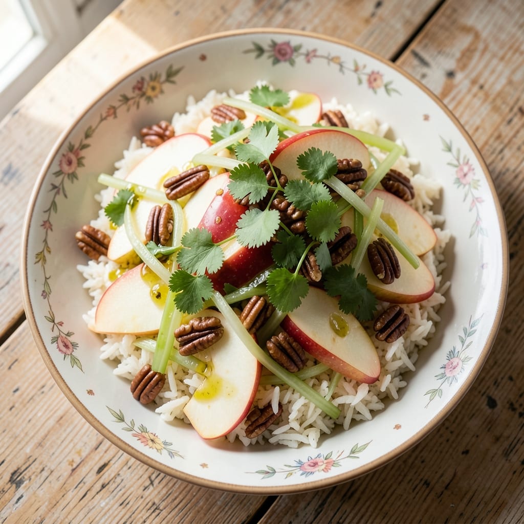 Apple Rice Salad Recipe: Tart-Sweet Balance With Crunchy Apples