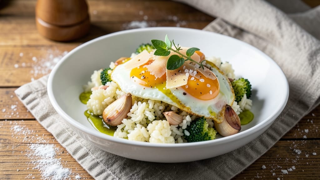 Broccoli Rice Keto Recipe: Crispy-Topped Cauliflower Rice with Garlic Parmesan