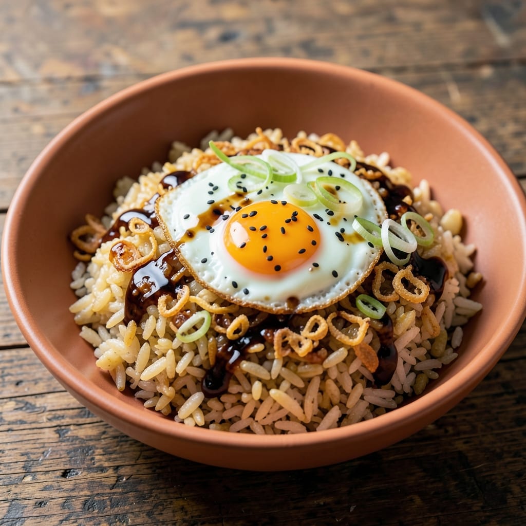 Arashi Fried Rice Recipe: Crispy Egg and Scallion Bites with Toasted Rice