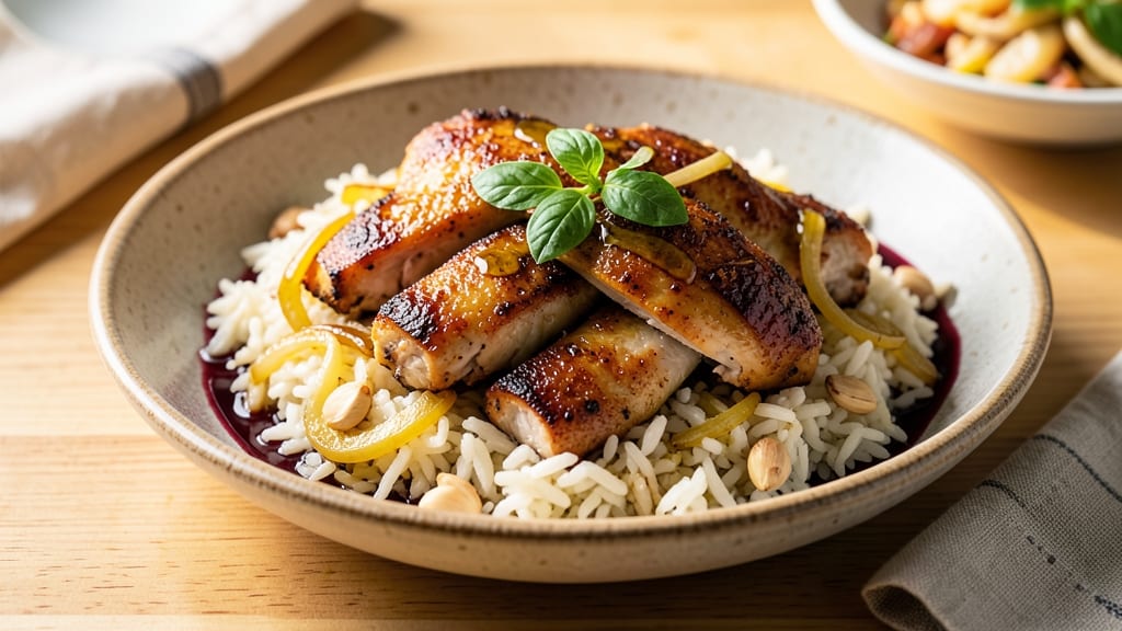 Chicken and Rice Kitchen Recipe: One-Pan Golden Crust, Juicy Chicken