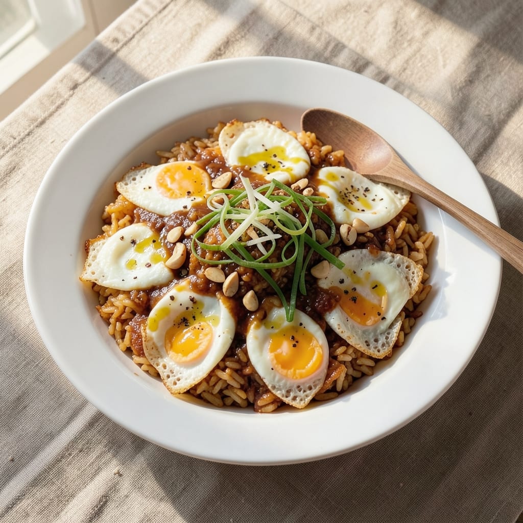 Adobo Fried Rice Omelette Recipe: Savory Soy-Vinegar Crunch With Silky Egg Layers