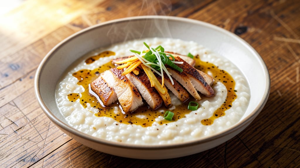 Chicken Congee Recipe Rice Cooker: Silky Porridge With Shredded Chicken and Aromatic Ginger