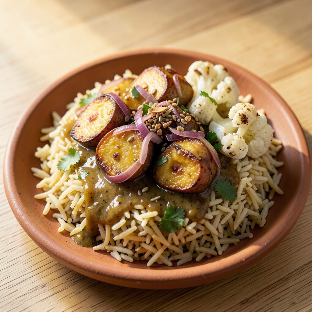 Aloo Gobi Rice Recipe: North Indian Potato and Cauliflower One-Pot Magic