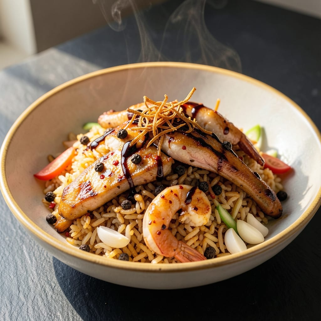 Asian Spicy Rice Recipe: Wok-Tossed Heat With Fragrant Star Anise Crunch