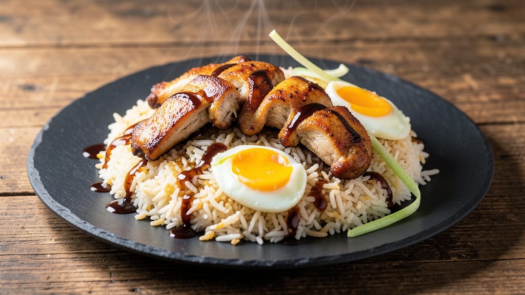 Chicken Fried Rice No Vegetables Recipe: Eggy Protein Crunch in One-Pan Speed