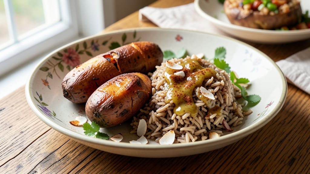 Brown Rice and Sweet Potato Recipe: Caramelized Sweetness Meets Earthy Grain