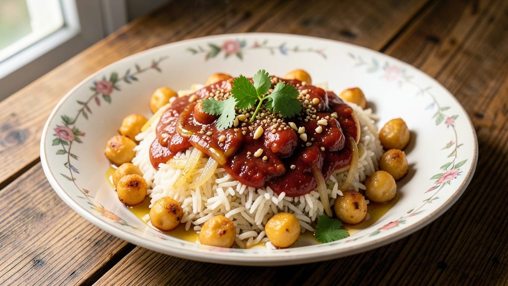 Channa Masala Rice Recipe: Spiced Chickpea Curry Over Fragrant Jasmine Rice