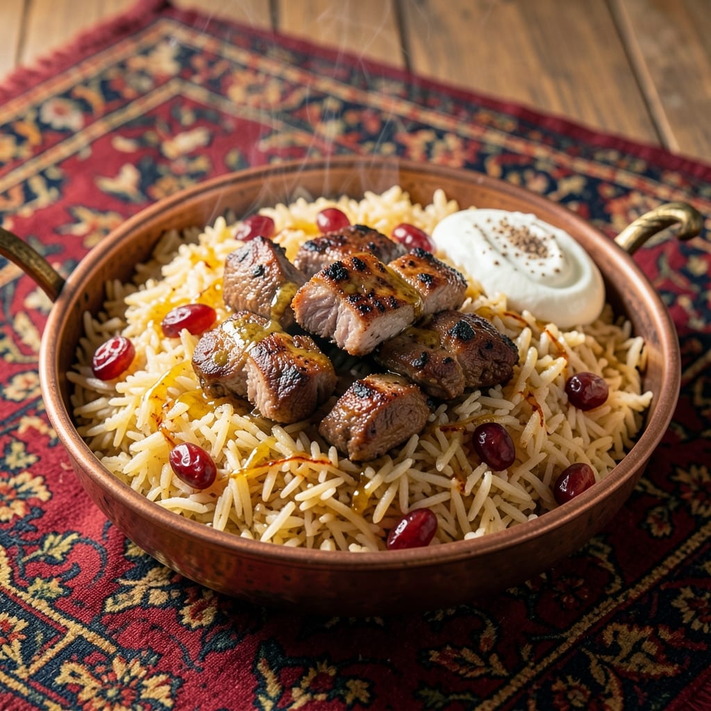 Afghani Pulao Rice Recipe: Saffron-Infused Fragrance with Toasted Barberry Layers
