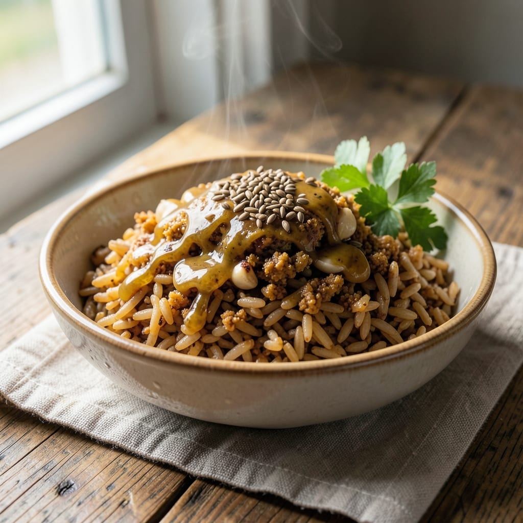 Amazing Brown Rice Recipe: Toasted Cumin Crunch with Golden Grains