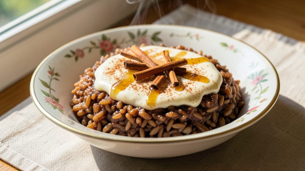Brown Rice Pudding Recipe UK: Spiced Warmth With Creamy Cinnamon Swirls