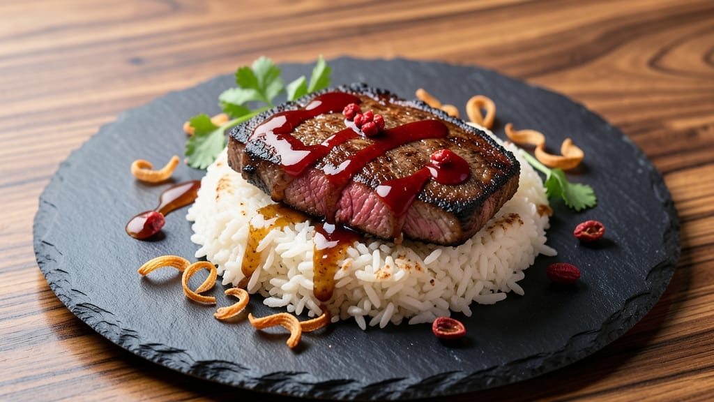 Chinese Pepper Steak and Rice Recipe: Wok-Seared Crispness with Five-Spice Jasmine