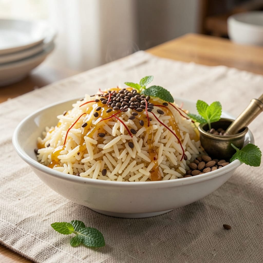 Aroma Rice Cooker Basmati Rice Recipe: Toasted Cumin and Saffron Infusion for Fragrant Perfection