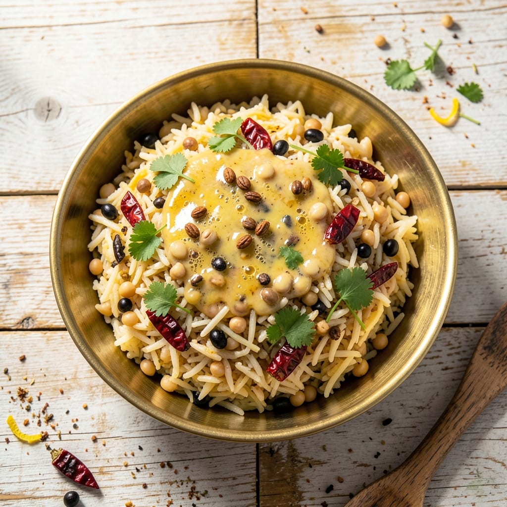 Akkha Masoor Rice Recipe: Toasted Spice and Split Pea Crunch Fusion