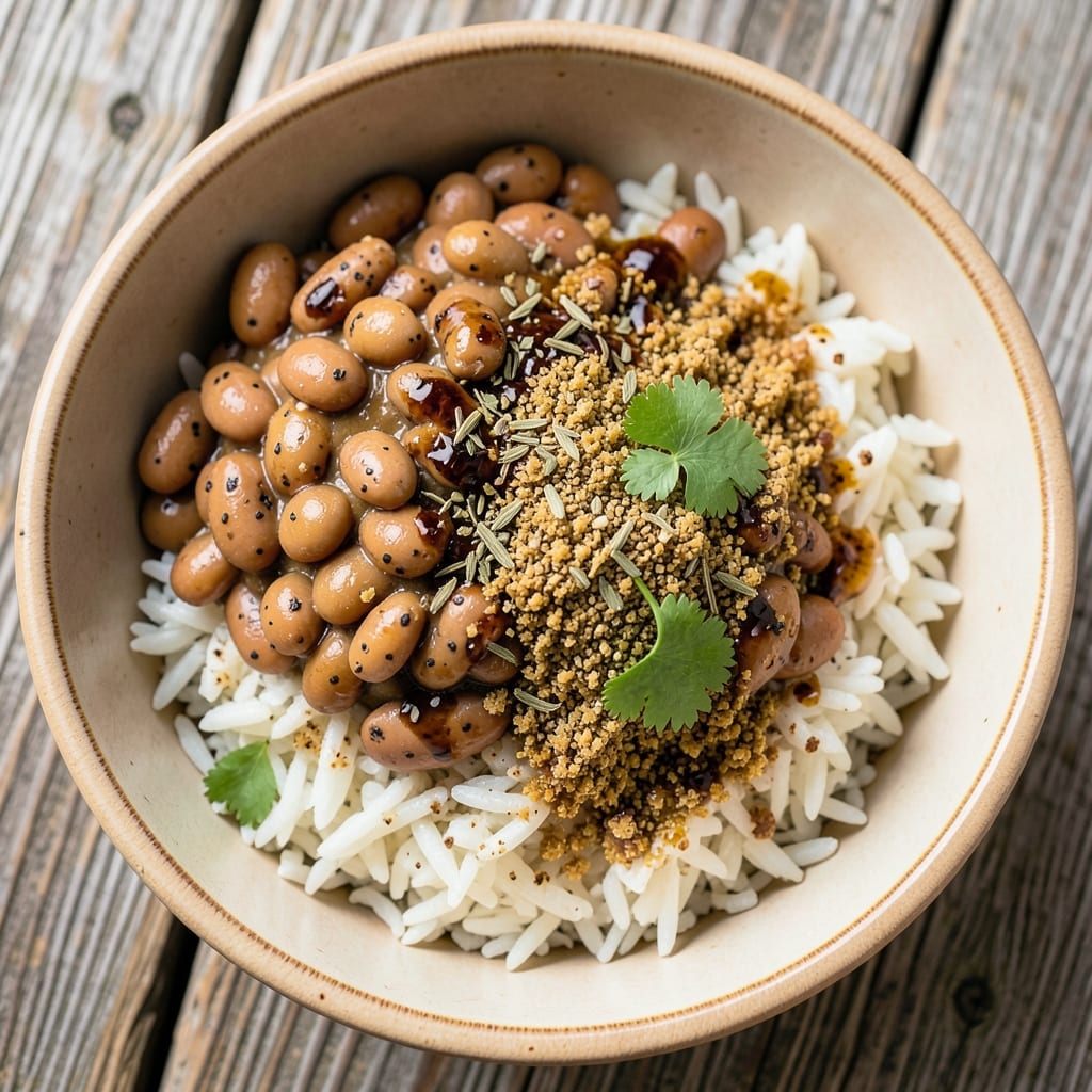Anasazi Beans and Rice Recipe: Smoky Pinto and Blue Corn Crunch Fusion