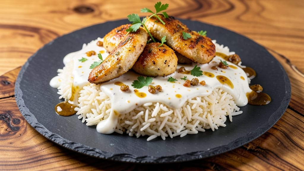 Chicken Scampi Creamy Garlic Rice Recipe: Buttery Garlic Sauce Over Fluffy Jasmine Rice