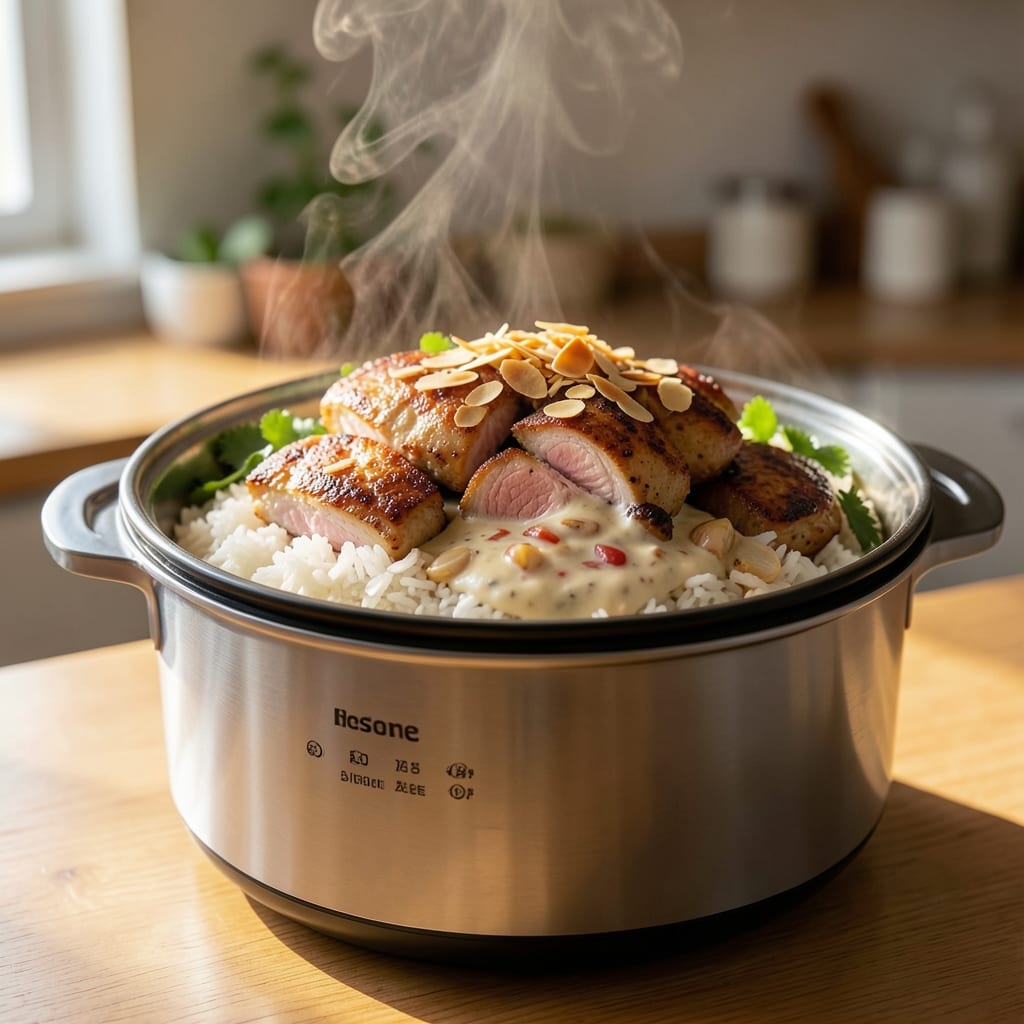 Asian Rice Cooker Recipe: One-Pot Fragrant Jasmine with Toasted Coconut Crunch