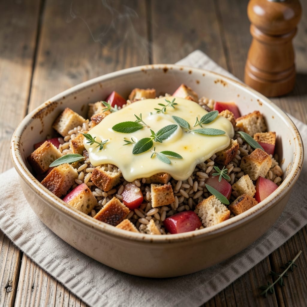 Apple and Wild Rice Stuffing Recipe: Herb-Infused Crispy Edges and Juicy Centers