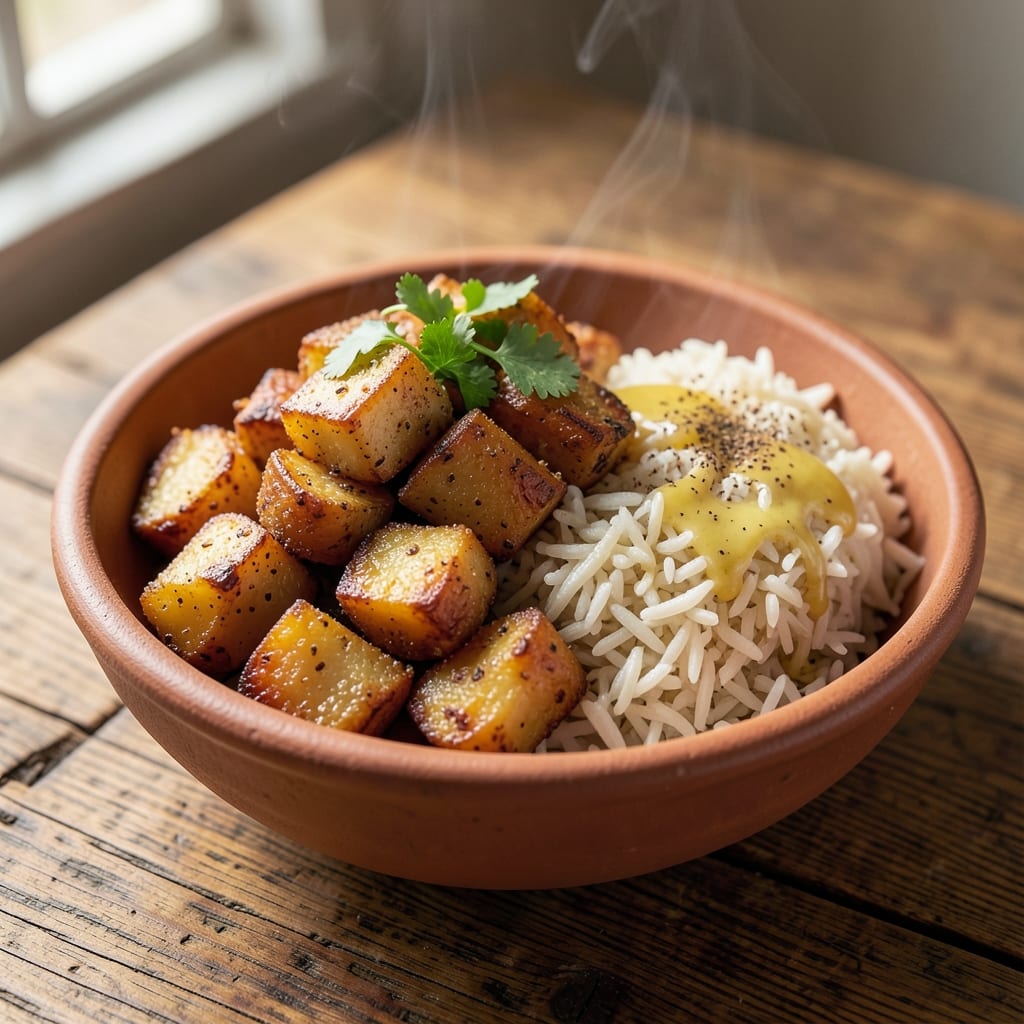 Aloo Fry Recipe for Rice: Spiced Potato Crunch with Fragrant Basmati Pairing