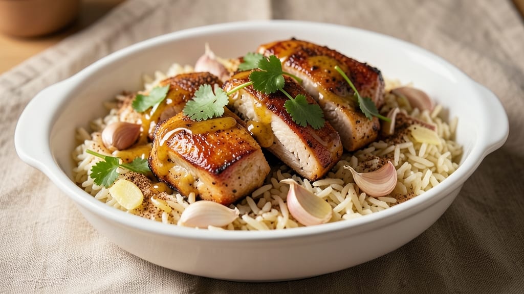 Chicken and Basmati Rice Crockpot Recipe: One-Pot Fragrant Spice Harmony