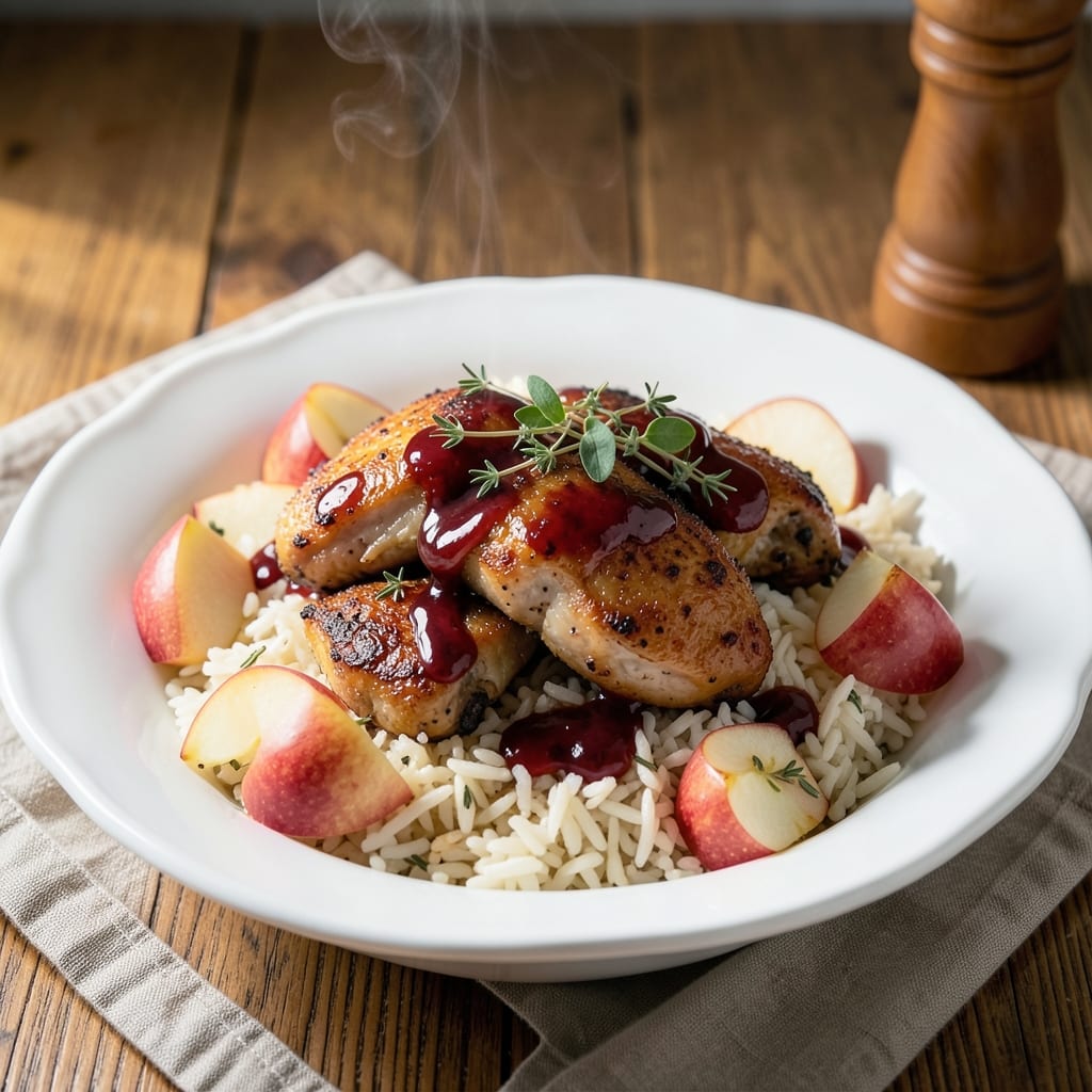 Apple Chicken and Rice Recipe: Sweet-Tart Apples Meet Savory Chicken in One Pot