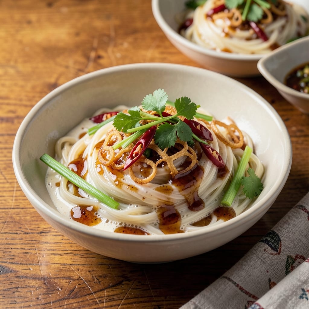 A Taste of Thai Vermicelli Rice Noodles Recipe: Zesty Coconut-Lime Balance in One Bowl