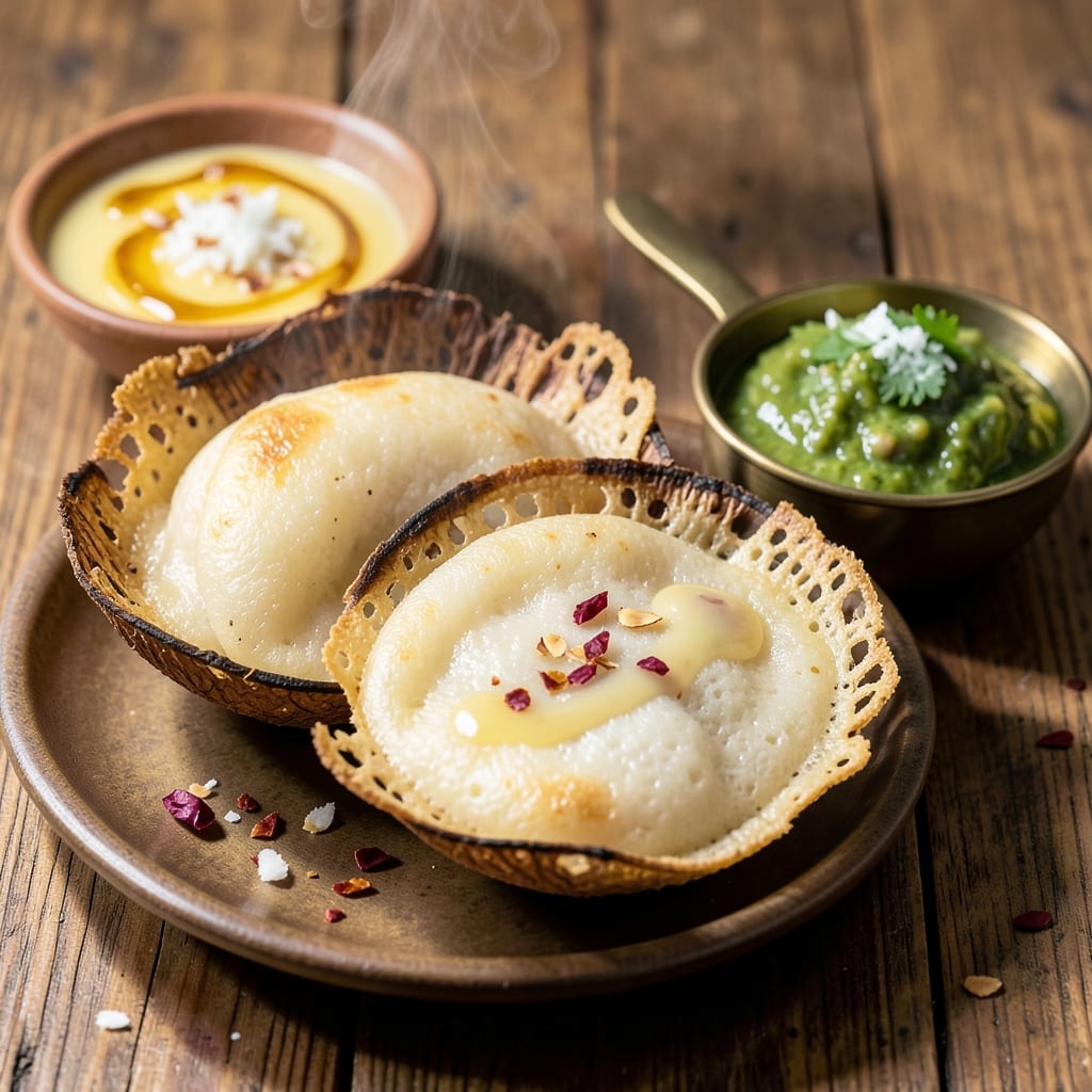 Appam Recipe With Idli Rice: Fluffy Lace-Layered Pancakes Over Fragrant Rice