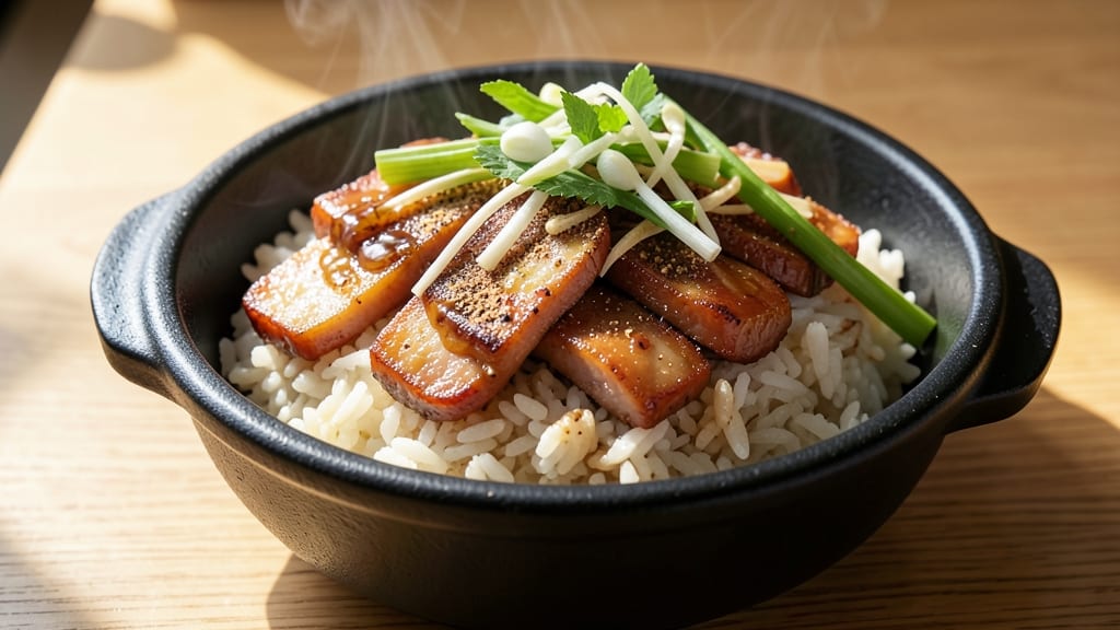Chinese Sausage Claypot Rice Recipe: Fragrant Five-Spice Jasmine with Caramelized Sausage Bites