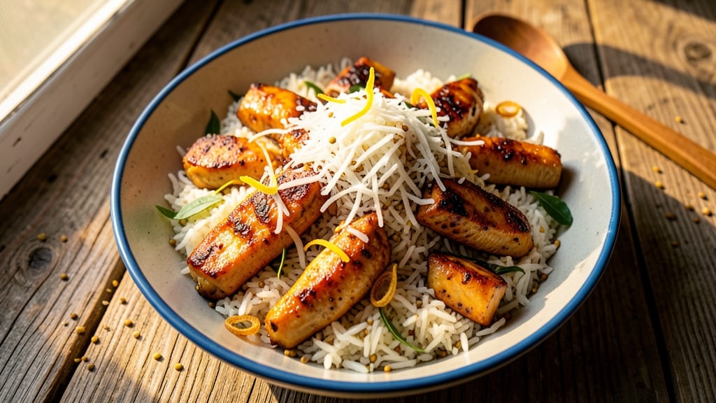 Kerala-Style Chicken Fried Rice Recipe: Spiced Coconut Curry Crunch Over Fragrant Jasmine
