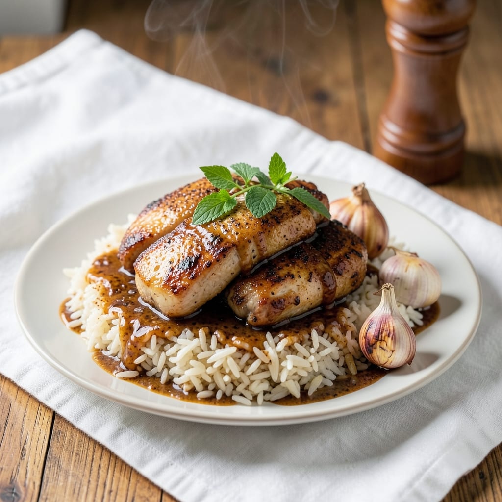 Aristocrat Chicken Barbecue Java Rice Recipe: Smoky Coffee-Infused Rice with Fall-Apart Chicken