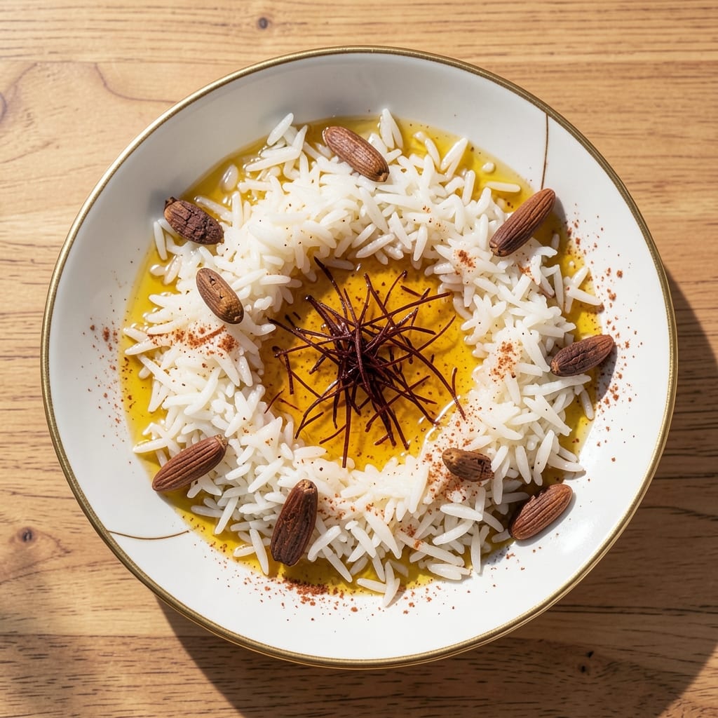 Arabic White Rice Recipe: Fragrant Saffron and Cardamom Infusion Magic