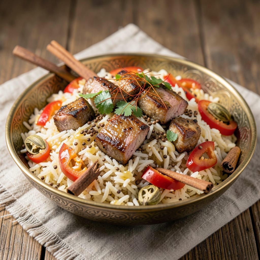 African Pilau Rice Recipe: Golden Saffron Threads and Toasted Cumin Crunch