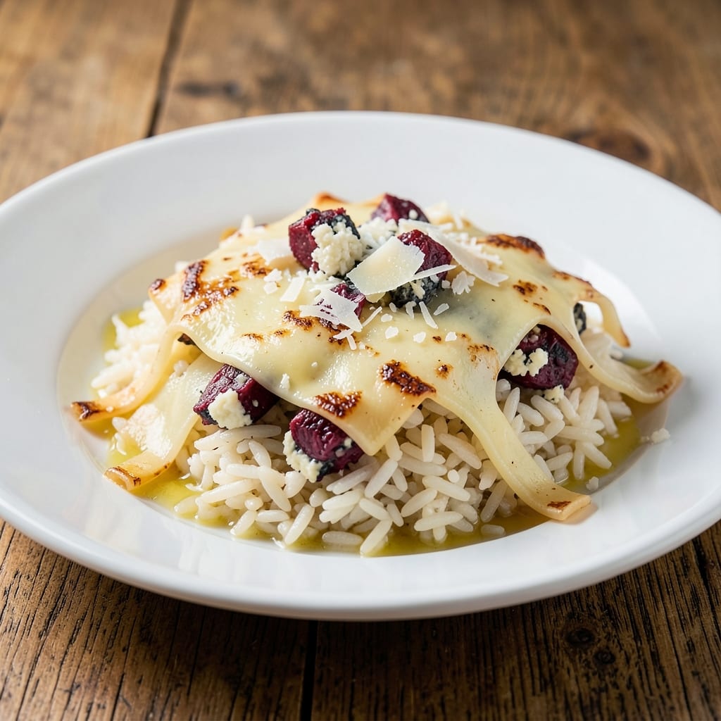 4 Cheese Rice Recipe: Melty Gorgonzola and Gruyère in One Pot