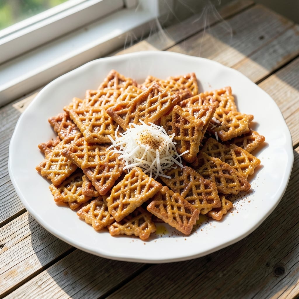 Araré Rice Crackers Recipe: Crispy, Spiced Rice Bites with Toasted Coconut Twist