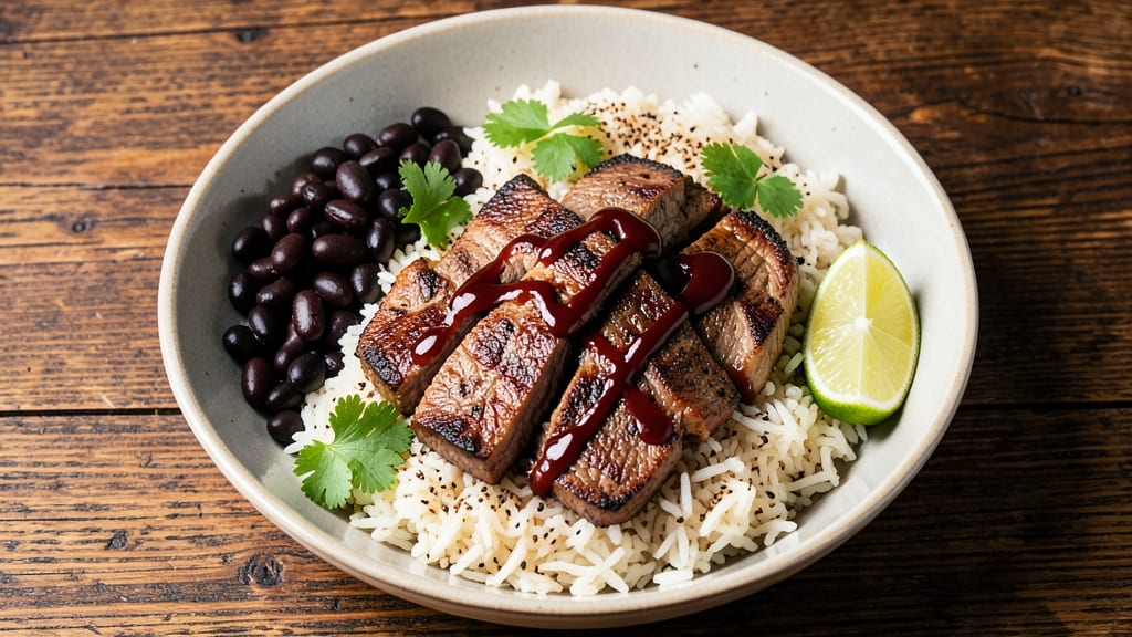 Chipotle Steak Rice Bowl Recipe: Smoky Chipotle Steak Over Cilantro-Lime Rice