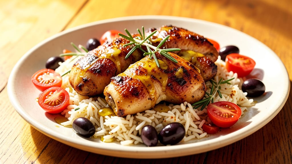 Chicken Cacciatore Over Rice Recipe: Tomato-Braised Chicken With Herby Rice in One Pan