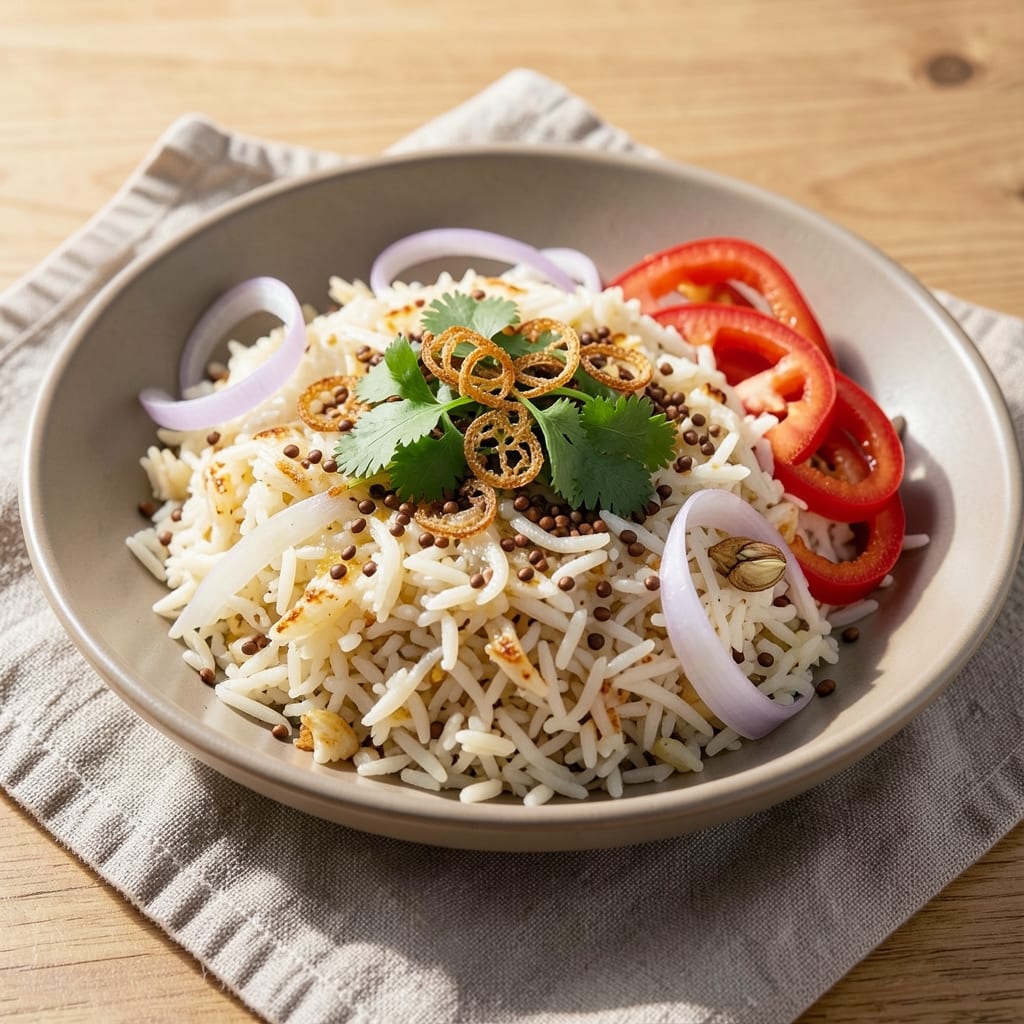 Asian Rice Pilaf Recipe: Fragrant Toasted Spice Crunch in One Pot