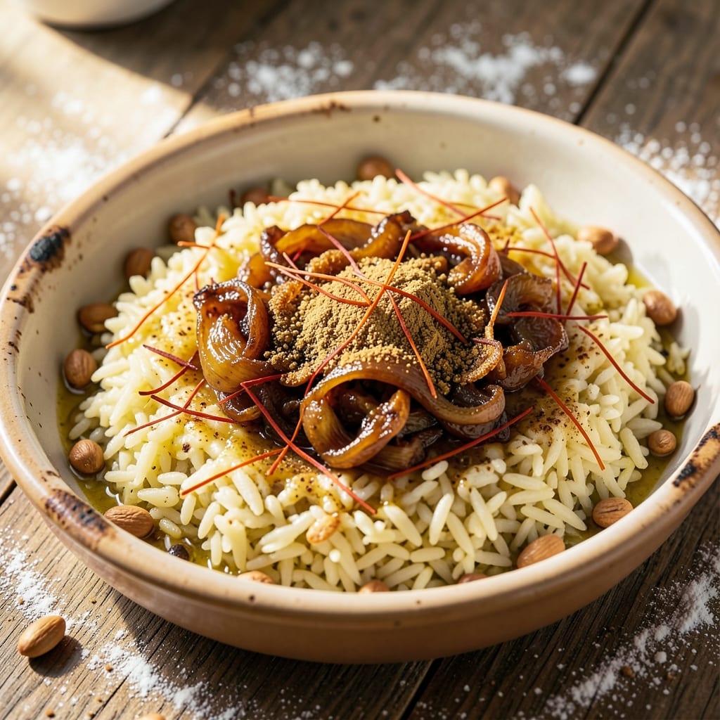Arabic Rice Pilaf Recipe: Toasted Cumin and Saffron-Scented Grains