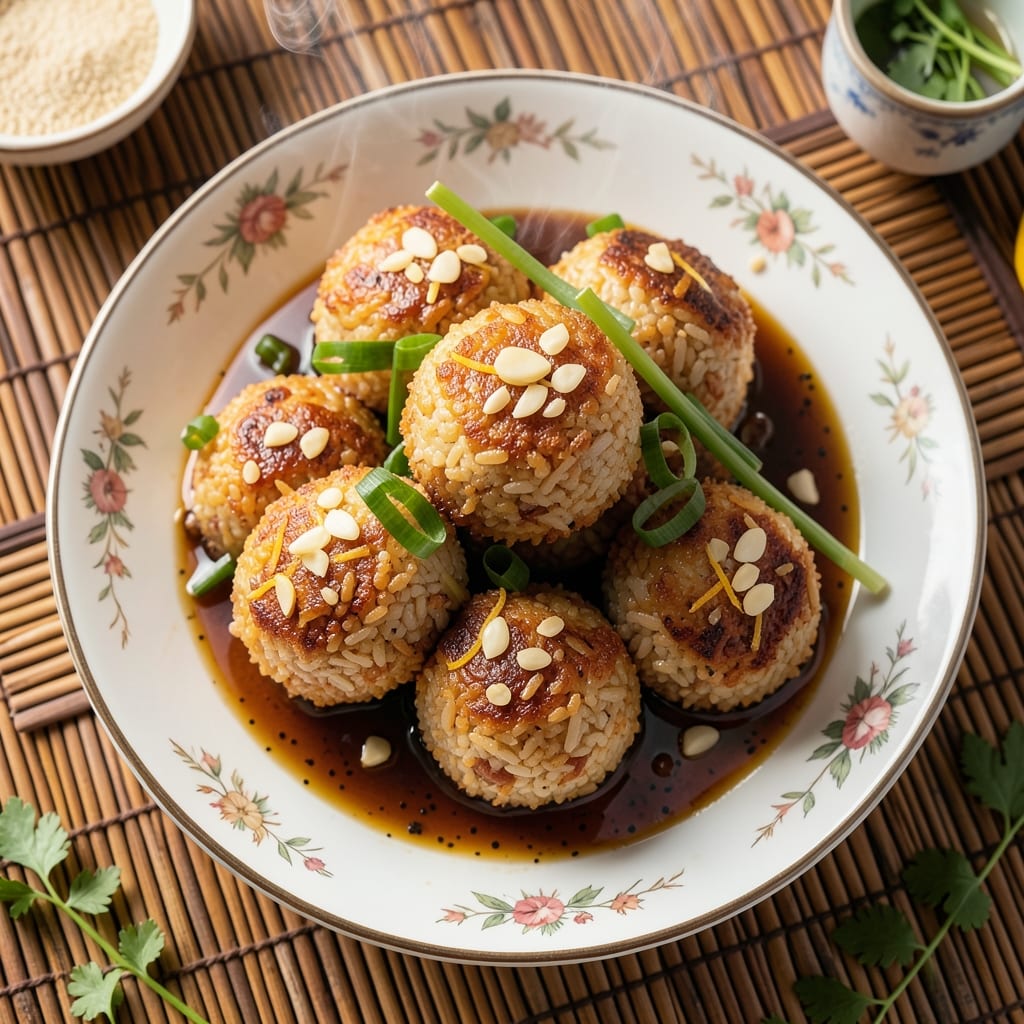 Asian Fried Rice Balls Recipe: Crispy-Edged Dumplings With Silky Centers