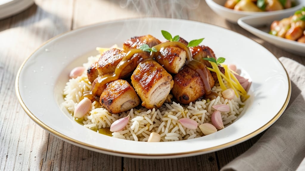 Chicken and Chicken Flavored Rice Recipe: One-Pan Protein-Packed Meal With Golden Crispy Edges