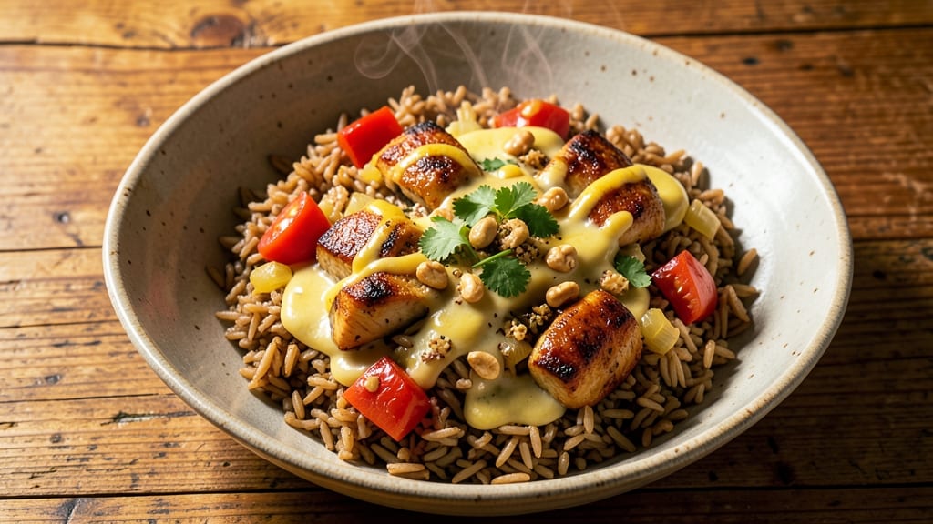 Brown Rice Curry Recipe: Spiced Tomato Coconut Harmony in One Pot