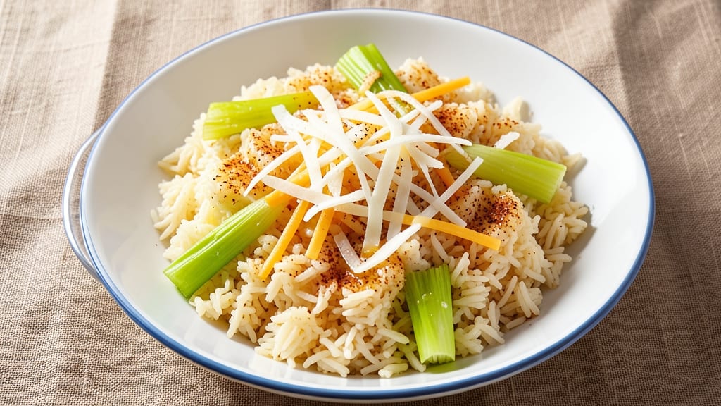 Chili's Copycat Rice Recipe: Five-Spice Jasmine with Crispy Celery Crowns