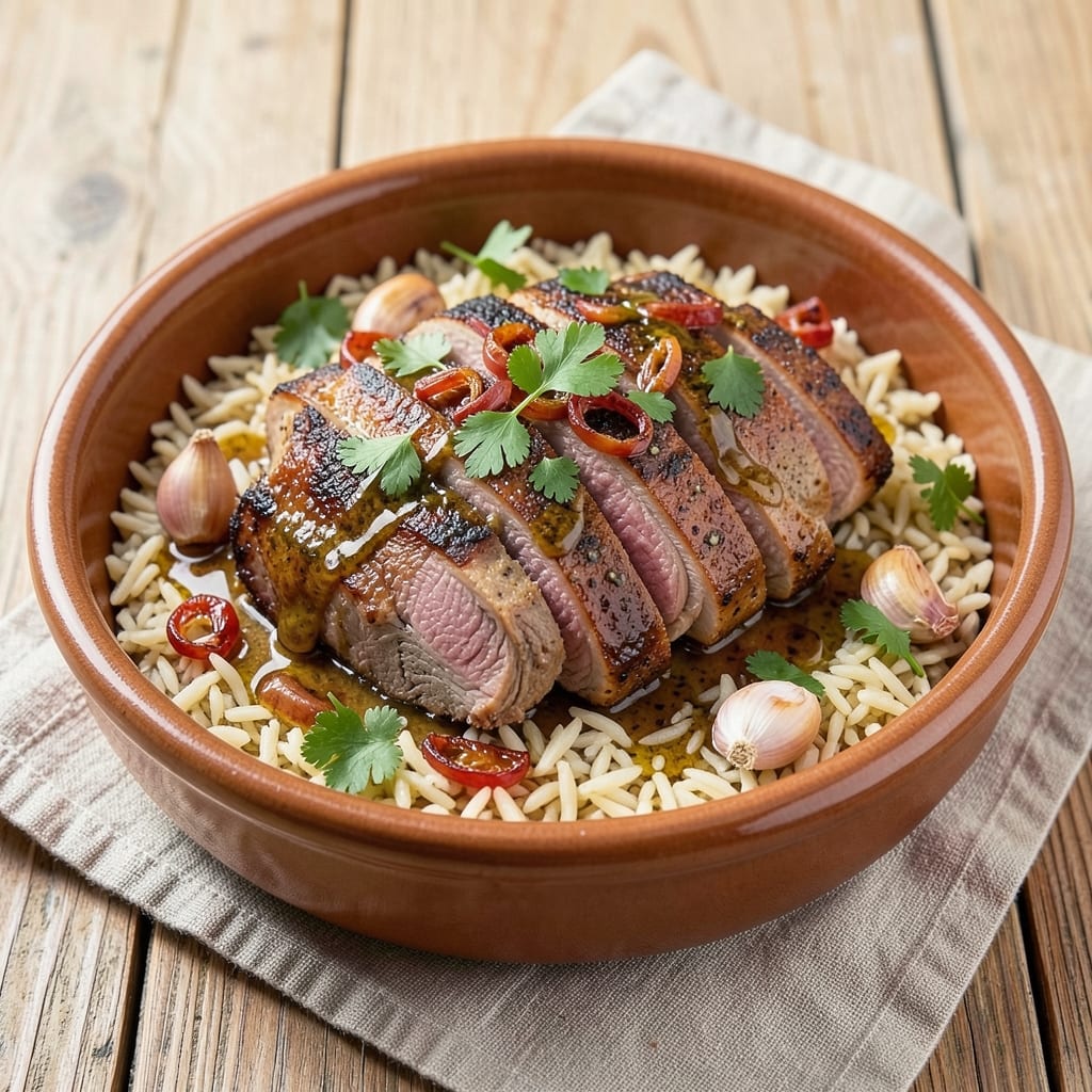 Arabic Lamb and Rice Recipe: Golden Saffron Rice with Fall-Apart Meat
